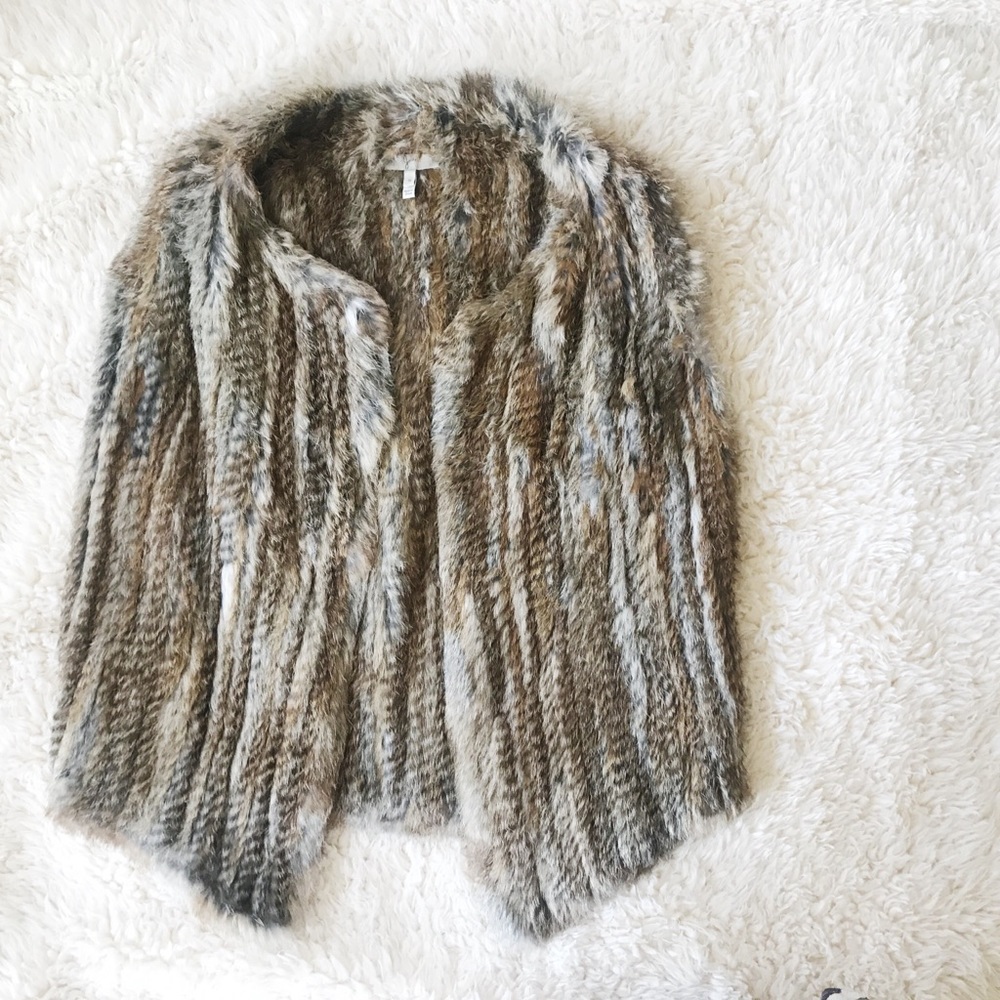 Joie Andoni *Real* Rabbit Fur Vest